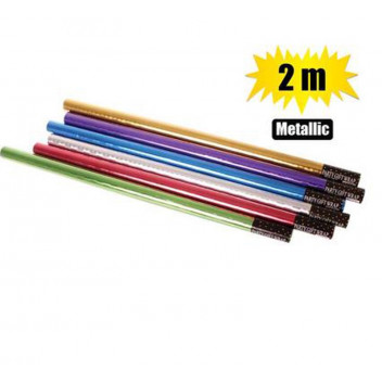 METALLIC GIFT WRAP 700MMX2M
