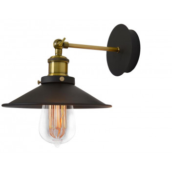 K LIGHT SHORT RUSTIC METAL SHADE E27 WALL LIGHT