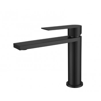BIJIOU CLEVO BLACK SHORT BASIN MIXER