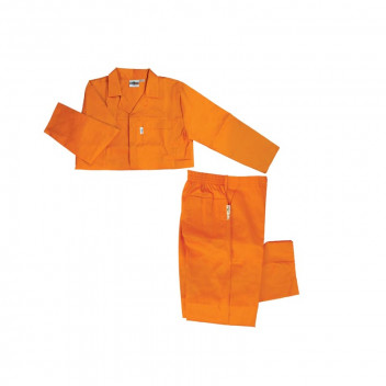 MAT-SAFE OVERALL CONTI SUIT  ORANGE 2PIECE SIZE 42