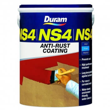 PRIMER METAL WATERBASED ANTI RUST NS 4  GREY 20L DURAM
