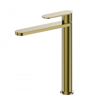 BLUTIDE SATIN BRASS TALL BASIN MIXER