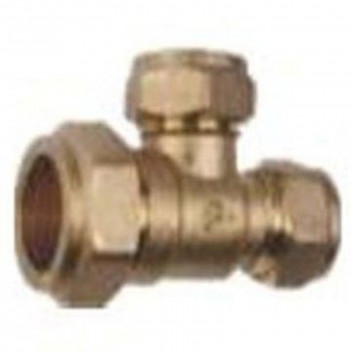 TEE REDUCING  BRASS COMPRESSION  22MMX22MMX15MM
