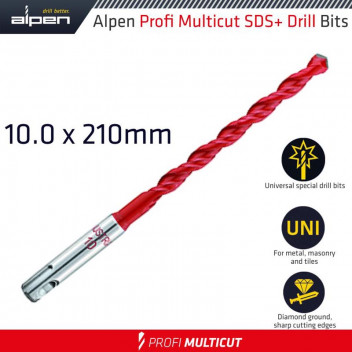ALPEN PROFI MULTICUT SDS DRILL BIT 10X210MM