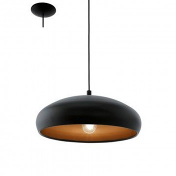 EUROLUX E27 BLACK MOGANO1 PENDANT 60W