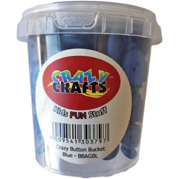 BUTTON CRAFT TUB BLUE