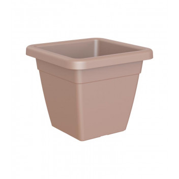 ARTEVASI VENEZIA SQUARE TAUPE PLASTIC POT 30CM