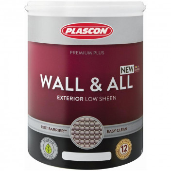 PLASCON WHITE ACRYLIC WALL AND ALL PAINT 5L