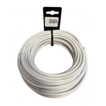 CABLE CABTYRE WHITE 0.75MM 3CORE  20M PRECUT