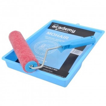 ACADEMY MOHAIR ROLLER PAINT & TRAY SET 225MM