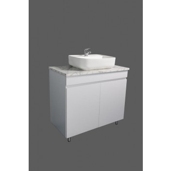 WHITE FREESTANDING NILE CABINET WITH TOP 900X460X440MM