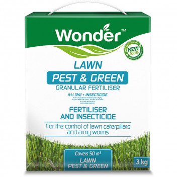 WONDER LAWN PEST AND GREEN INSECTICIDE CHEMICAL FERTILIZER 4:1:1 3KG