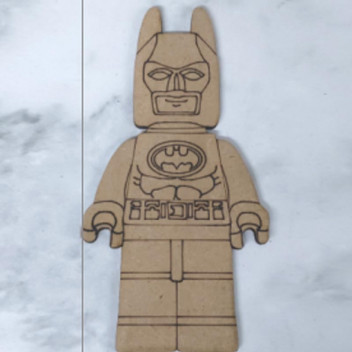 LARGE BATMAN WOOD LEGO