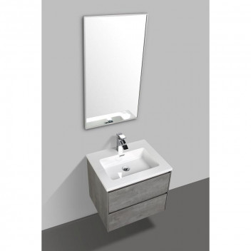 CLEAR CUBE ENZO CONCRETE DOUBLE DRAWER CABINET 600MM
