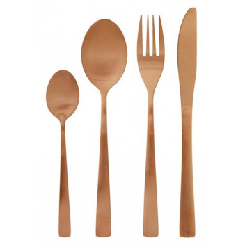 16 PIECE COPPER CUTTLERY SET