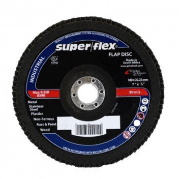 SUPERFLEX INDUTRIAL TYPE 27 FLAP DISC 180X22MM AZ120