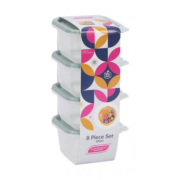 CONTOUR SAGE PLASTIC CONTAINER SET 4X120ML