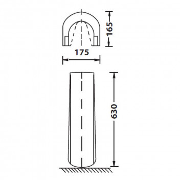 UNIVERSAL WHITE PEDESTAL