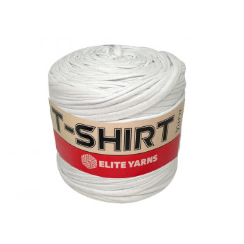 ELITE YARN T-SHIRT WHITE 700GR