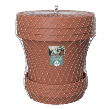 SEBO NAMIB DUNE PLASTIC POT AND SAUCER SET 20CM