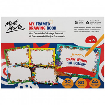 BOOK DRAWING CRAFT MMKC0216  FRAMED ART   A4