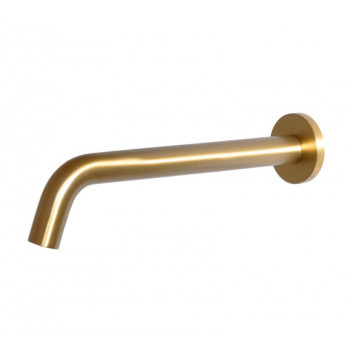 BLUTIDE BRASS BRUSHED WALL SPOUT 200MM.