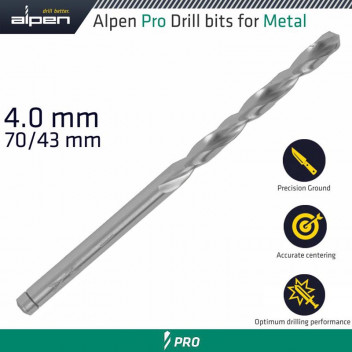 ALPEN PRO HSS SPLIT POINT DRILL 4MM