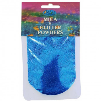 ATLAS RESIN MICA AND GLITTER BLUE POWDERS 40G