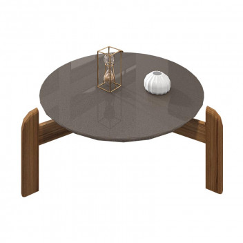 LIZZ PEAR GREY HIGH GLOSS COFFEE TABLE
