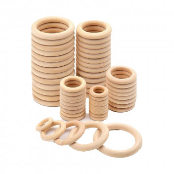 RINGS WOODEN 80MM 1PIECE
