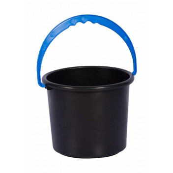 RECYCLED BUCKET WITH ASSORTED COLOUR HANDLE 9L