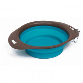VALEMOUNT MEDIUM SILICONE FOLDABLE TRAVEL PET BOWL
