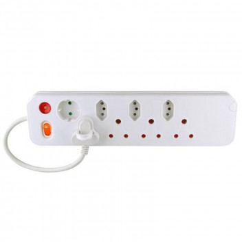 ELECTRICMATE 8WAY MULTIPLUG WITH SINGLE SWITCH AND OVERLOAD PROTECT