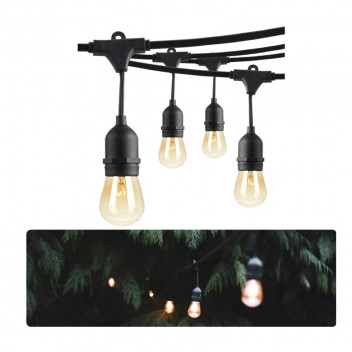 OLITE WARM WHITE 15 BULBS STRING LIGHT IP65