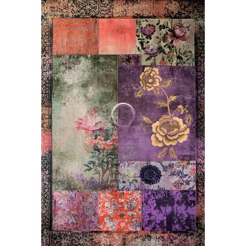 FLORAL MOSAIC DECOUPAGE A4