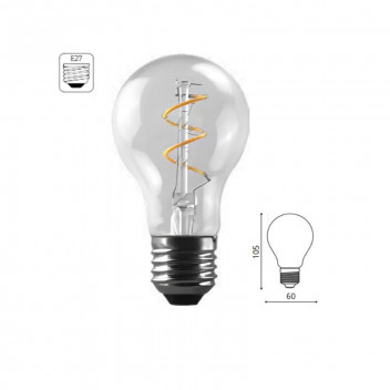 OLITE TRANSPARENT DIMMABLE E27 LED FILAMENT BULB A60 4W