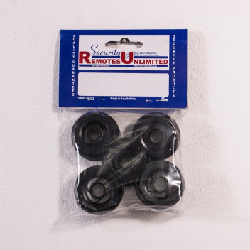 NTEK BLACK ROUND BAR ELECTRIC FENCE INSULATOR 10MM 5 PER PACK