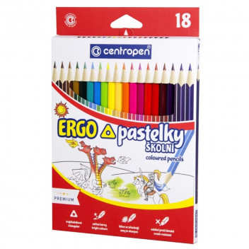 BRIGHT COLOURS COLOURING PENCILS 18PIECE