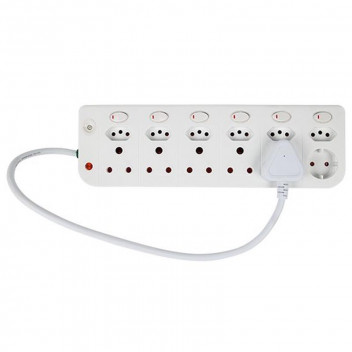 ELECTRICMATE 12WAY MULTIPLUG WITH INDIVIDUAL SWITCHES