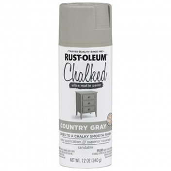 PAINT SPRAY CHALKED 302593 COUNTRY GRAY 340G R-OLEUM