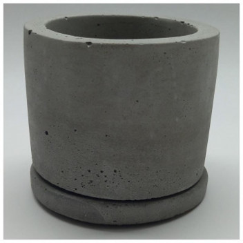 SYNERGISTIC STRATEGIC ALLIANCE COLOUR SMALL RAW CONCRETE CEMENT POT 7.5CM