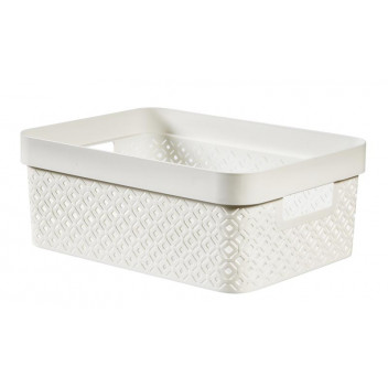 TERRAZZO WHITE STORAGE BASKET 11L