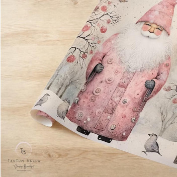 WRAPPING PAPER SANTA\'S JOYOUS SURPRISE 500X750MM