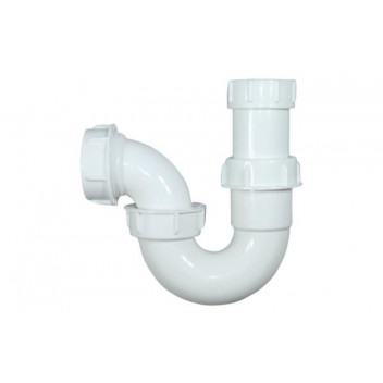 BRESCIA BASIN PVC TRAP P-TRAP WHITE 40X32MM