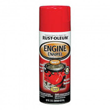 R-OLEUM AUTOMOTIVE ENGINE ENAMEL FORD RED SPRAY PAINT 312G