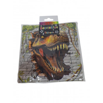 SERVIETTE PARTY  PX24502   DINOUSAUR   20PP