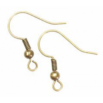 GOLD CRAFT EARRING HOOK 12PIECE