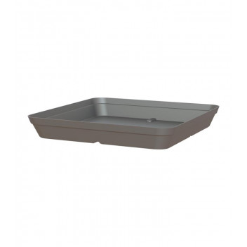 ARTEVASI CAPRI SQUARE ANTHRACITE PLASTIC SAUCER 40CM