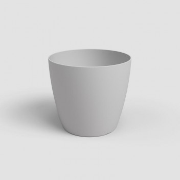 ARTEVASI SAN REMO MATTE GREY PLASTIC POT 16CM
