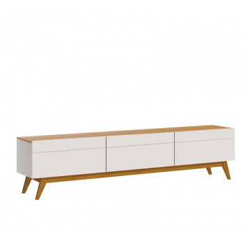 OFF WHITE / NATURE 60INCH TV 2 DRAWERS CLASSIC TV STAND 1.8M